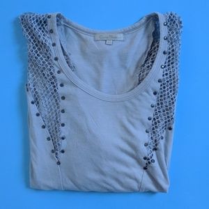 Costa blanca mesh studded shirt